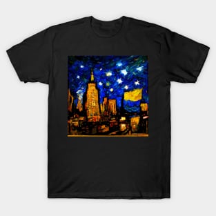 New York City in Van Gogh's style T-Shirt